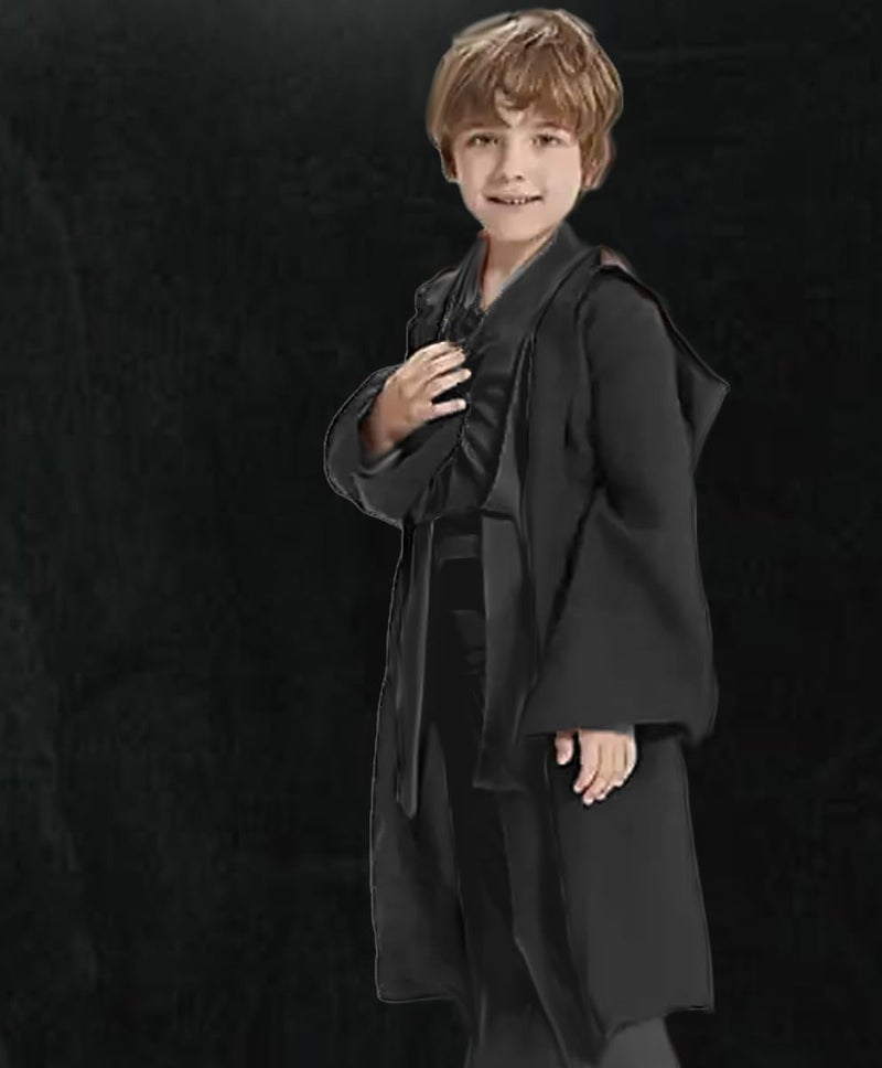GOLDSTITCH Hooded Robe Cloak Knight Fancy Cool Cosplay Costume - Image 3